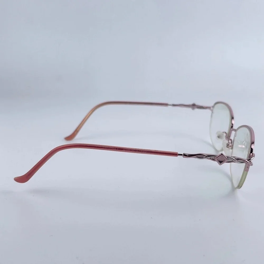 Marchon Tawny Rose Women's Eyeglasses Frame‎ Rose Gold Metal 55-17-135 mm